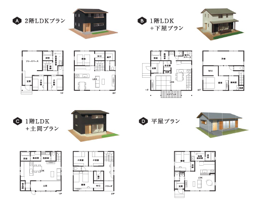 心地よさをデザインした4つのプラン